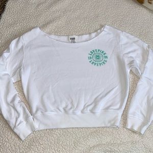 PINK VS off shoulder sweatshirt